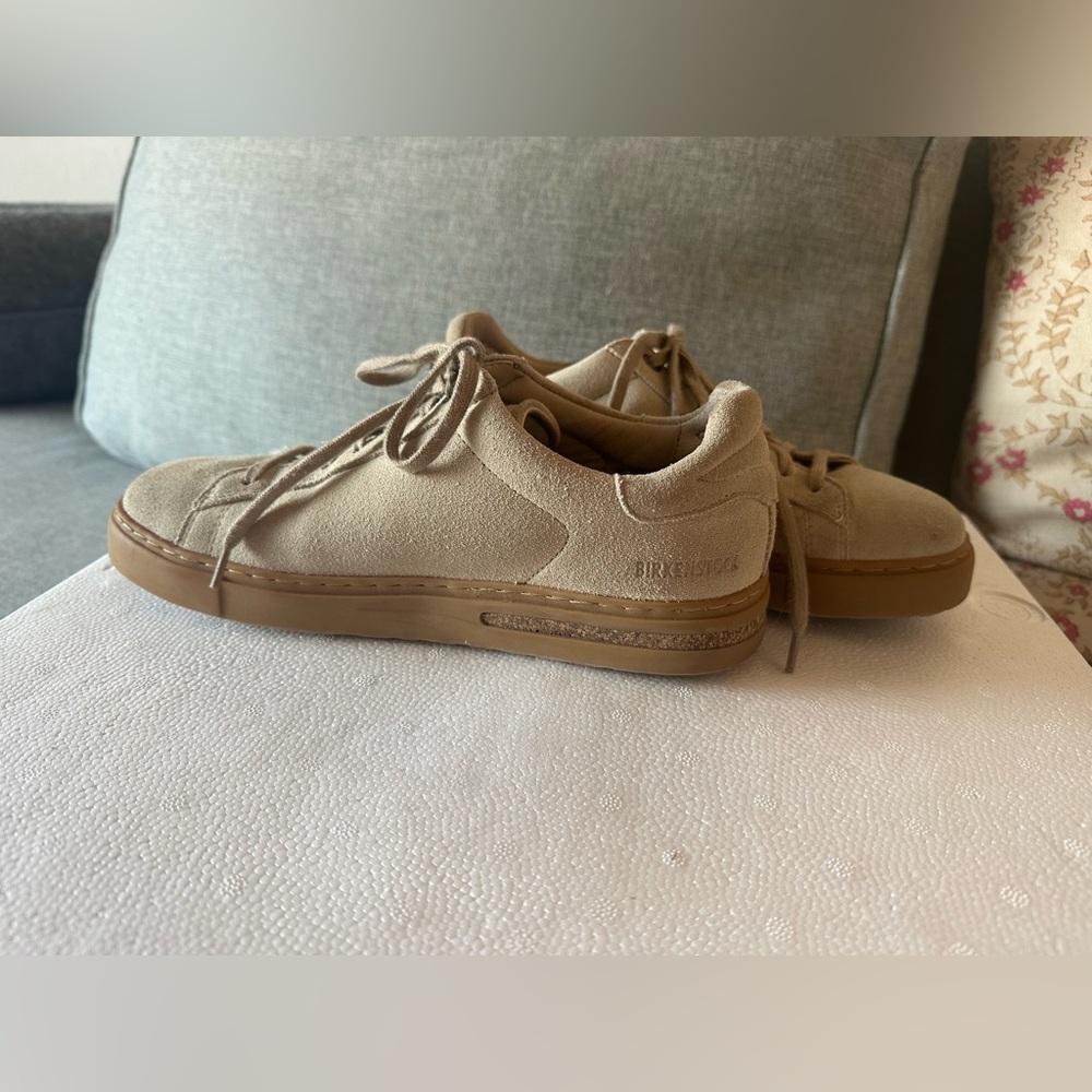 BIRKENSTOCK Bend Low Suede Leather Sandcastle Sneakers